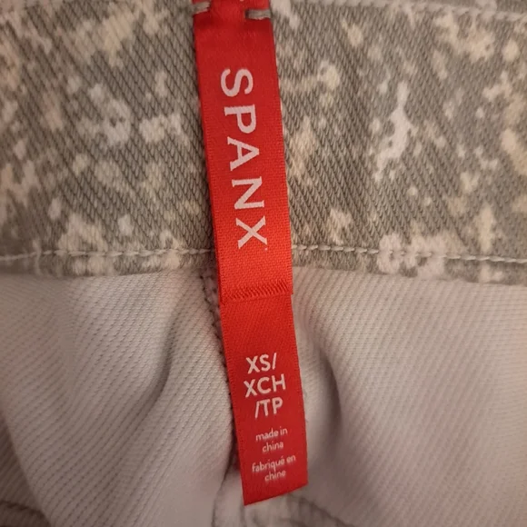 NWT Spanx 20018R Jean-ish Ankle Leggings in Speckled Grey pants stretch XS - Picture 4 of 5